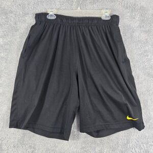 Nike Dri-FIT Livestrong Mens Basketball Shorts Black Yellow Size L Large
